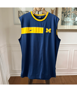 Nike Elite University of Michigan Wolverines Sleeveless Basketball Shirt... - $743.03 MXN