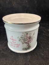 Vintage World Wide Arts Holly Hobbie Ceramic Pedestal Candle Holder Mothers Love - £6.37 GBP