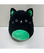 Squishmallow Halloween Cat Plush Kellytoy 8in CLEO The Black and Green Toy - £29.11 GBP