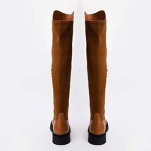 The Harmony Belle Tan Leather Knee High Women Boot image 3