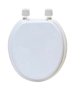 White Round Molded Wood Toilet Seat 17 Inches - $54.99