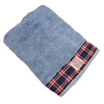 Ralph Lauren Bath Towel American Flag Red White Blue Cotton USA Vintage - £15.64 GBP