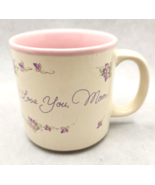 Vintage 1987 I Love You Mom Coffee Cup Mug Lefton China  Handpainted MS - £12.01 GBP