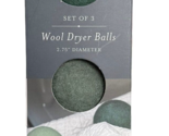 Set of 3 Natural Wool Dryer Balls - 2.75&quot; Diameter A Fabric Softener Alt... - $13.85