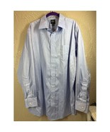 Jos A Banks Traveler Mens Traditional Fit Cotton Blue Dress Shirt Size 1... - $24.95