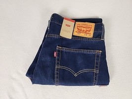 Levi&#39;s 513 Slim Fit Zip Fly Straight Leg Denim Jeans 36X30 Men&#39;s Dark Blue - $36.99