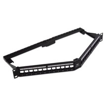 Cable Matters 24-Port Keystone Jack Blank 19” Angled Patch Panel - £13.80 GBP