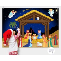 Christmas Nativity Scene Felt Story Board Set For Toddlers Children, 3.4 Feet Na - £30.53 GBP