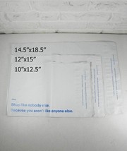 25 Ebay Branded Polymailers 10x12.5 12x15 14.5x18.5 White Blue Logo Shop... - $17.60 CAD