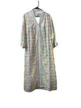 National womens Mumu House Coat Pajamas Full Zip Womens Size L - £14.69 GBP