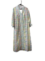 National womens Mumu House Coat Pajamas Full Zip Womens Size L - $18.73