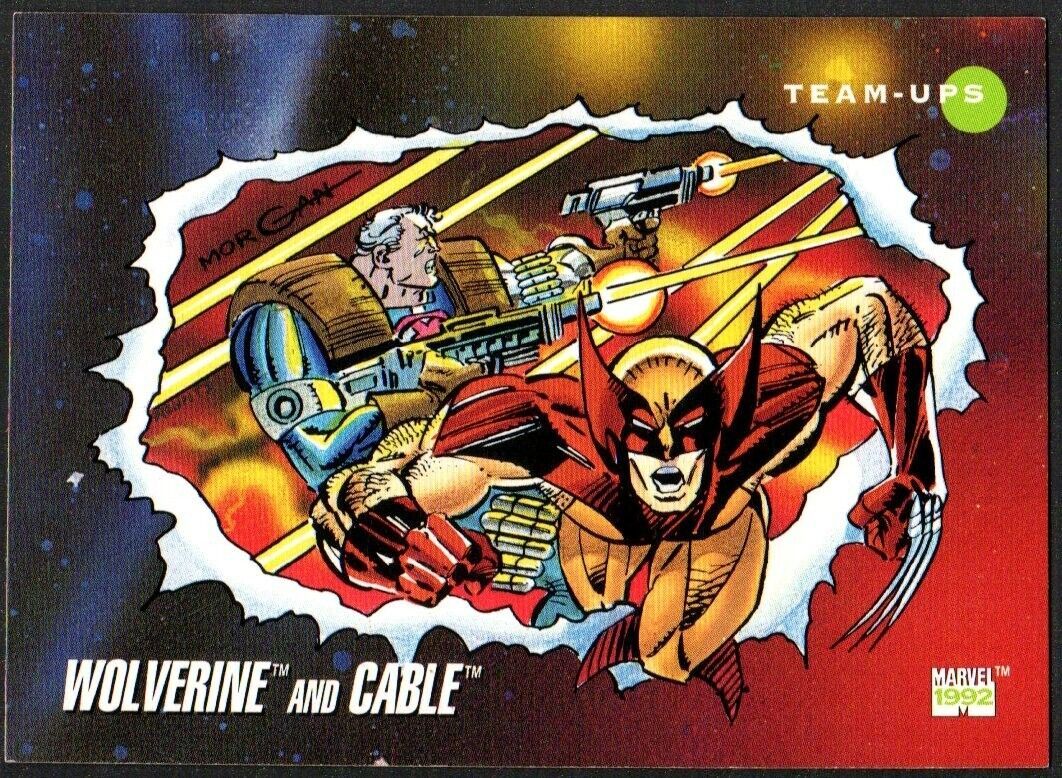 Primary image for 1992 Marvel TM Impel Team-Ups Wolverine and Cable Card #77 EUC Sleeved