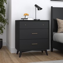 Melbourne 3 Drawer Chest, Black - $884.00