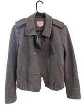 The Loft  Womens Gray Long Sleeve Casual  Double Breasted Pea Coat - £43.07 GBP