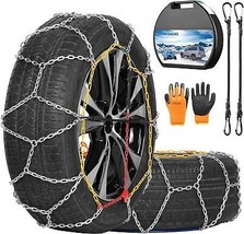 COCO BIRD Snow Chains, Wear-Resistant High Carbon Steel Anti Slip Tire Chain for - £71.93 GBP
