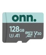 onn. 128GB microSDXC U3 Memory Card – Class 10 High Speed Storage - $17.82