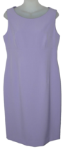 Black Label by Evan Picone Lilac Purple Sleeveless Sheath Pencil Dress Size 8 - $49.49