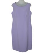 Black Label by Evan Picone Lilac Purple Sleeveless Sheath Pencil Dress S... - $49.49