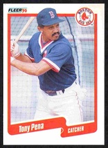 Boston Red Sox Tony Pena 1990 Fleer Baseball Card #U-74 nr mt - £0.39 GBP