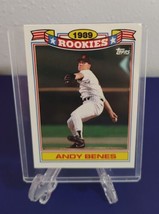 1990 Topps Baseball 1989 Rookies Commemorative Set Andy Benes Card #3 - £1.59 GBP