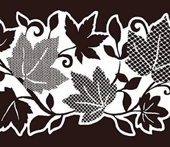 Dundee Deco MGAZB6002 Peel and Stick Floral White Leaves, Vines Self Adh... - $12.76