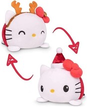 NWT Teeturtle Hello Kitty Sanrio Plushie Santa &amp; Reindeer Reversible Mood Plush - £29.23 GBP