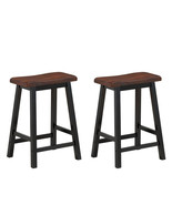 24 Inch Height Set of 2 Home Kitchen Dining Room Bar Stools-Coffee - Col... - $143.50 CAD