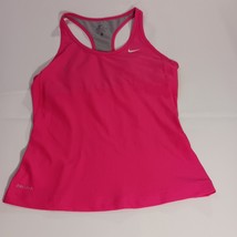 Nike Dri-Fit Women&#39;s Pink Racerback Workout Bra Top Size Small 380512-609 - $19.79