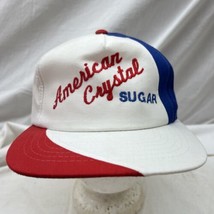 trucker hat baseball Cap Vintage Snapback American Crystal Sugar Safety ... - £37.51 GBP