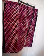 Women&#39;s Worthington Exposed Zipped Pencil Skirt Size 22W Boho Geo New - $28.05