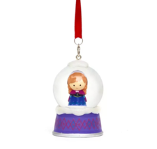 Disney Parks Frozen Princess Anna Snow Globe Mini Ornament NWT Holiday Christmas - £27.17 GBP