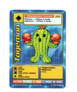 Digimon TCG Battle Trading Card Togemon St-10 Starter Bandai 1999 Champi... - $2.67 CAD
