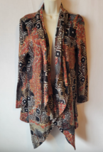 Alberto Makali L cardigan top orange brown - £30.25 GBP