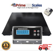 Prime USA 60&quot;x60&quot; (5&#39;x5&#39;) Floor Scale w/ indicator &amp; printer 1000 lb x .2 lb - £821.76 GBP