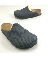 Birkis Womens 5 Blue Ribbed Clogs Slip On Comfort Shoes Made in Germany - £26.99 GBP