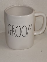 Rae Dunn By Magenta Groom Large 16 Oz Ceramic Coffee Mug - £5.72 GBP