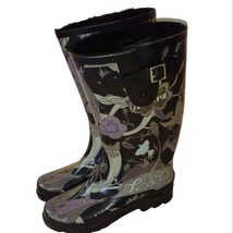 NEW! Rare Sakroots by The SACK Rain Boots RHYTHM Nature Peace Print Fur Insert 9 - £72.37 GBP