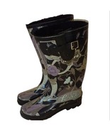 NEW! Rare Sakroots by The SACK Rain Boots RHYTHM Nature Peace Print Fur ... - $89.99