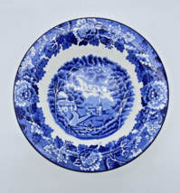 WOOD &amp; SONS English Scenery Blue White Woods Ware England 5 1/4 Fruit Sa... - $8.42