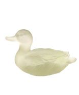 Goebel 1978 Frosted Duck Glass Figurine - $23.76