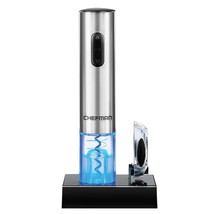 Chefman Electric Wine Opener W/ Foil Cutter, One-Touch, Open 30 Bottles ... - £43.82 GBP