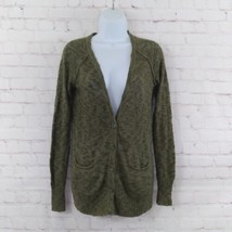 Mudd Cardigan Womens Small Green V Neck Long Sleeve Knit Longline Y2K 2000s - £19.74 GBP