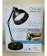 New OttLite Wellness Series Wireless Charging LED Adjustable Executive D... - $79.19