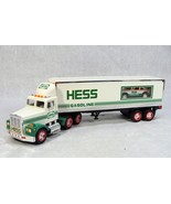 VINTAGE 1990&#39;S HESS GASOLINE PORSCHE RACE CAR CARRIER TRUCK #2 WORKS GREAT! - £13.53 GBP