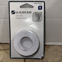 NEW!! GLACIER BAY Non Slip Tub Tread Strips in White (6-Pack) - $8.91