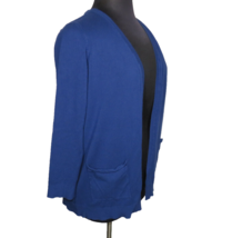 Torrid Blue Soft Stretchy Long Sleeve Open Style Cardigan, Pockets, Plus Size 2X - £11.70 GBP