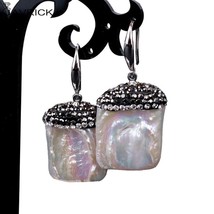 Baroque Freshwater Culture Pearls Dangle Earrings For Women Jewerly - £11.05 GBP
