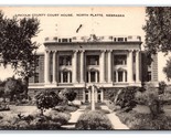 Lincoln Contea Tribunale Casa North Platte Nebraska Ne 1927 Artvue DB Ca... - $4.04
