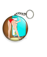 FUNNY SEXY PIN UP PANTIES GIRL NIGHT FRIDGE KEYCHAIN KEYFOB CHAIN RING G... - €12,51 EUR+