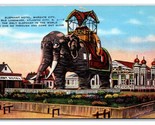 Elephant Hotel Margate City Atlantic City New Jersey NJ UNP Linen Postca... - $4.90